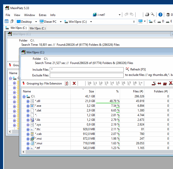 Quickly and easily find HDD or SSD memory chutes on Windows!