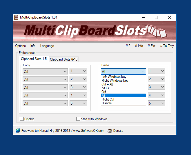 Use multiple clipboards under Windows!