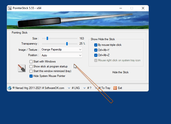 Windows 7 PointerStick 6.37 full