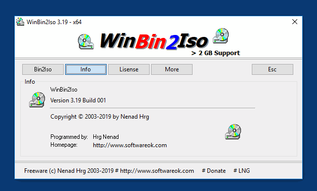 Convert the Bin file to ISO file even under x64 Windows all OS!