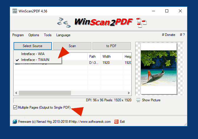 WinScan2PDF 8.68