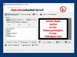 Zigarettenschachtel-Spruch Windows-10 