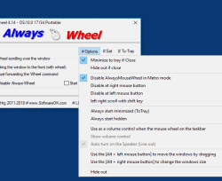 AlwaysMouseWheel 3 More mouse functions and options in settings 