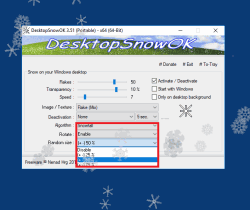 Magic snow flakes on your Windows Desktop