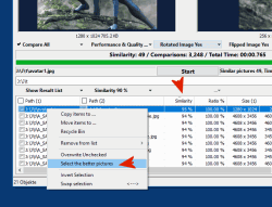 Find.Same.Images.OK 3 Sort the pictures for similarity and highlight better photos 