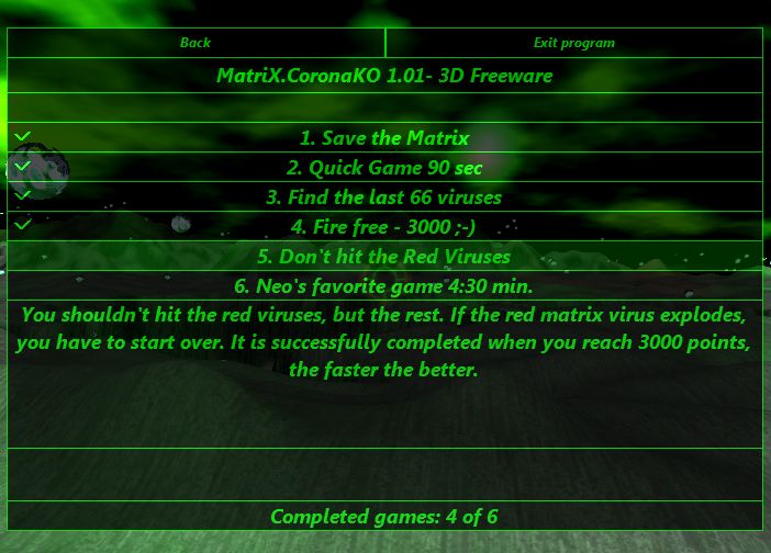 MatriX.CoronaKO 1 The Matrix Virus hunt on PC 