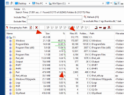 Easy and fast way to scan for lost disk space