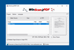 Save the scanned documents into PDF.