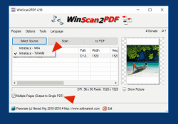 Save the scanned documents into PDF.