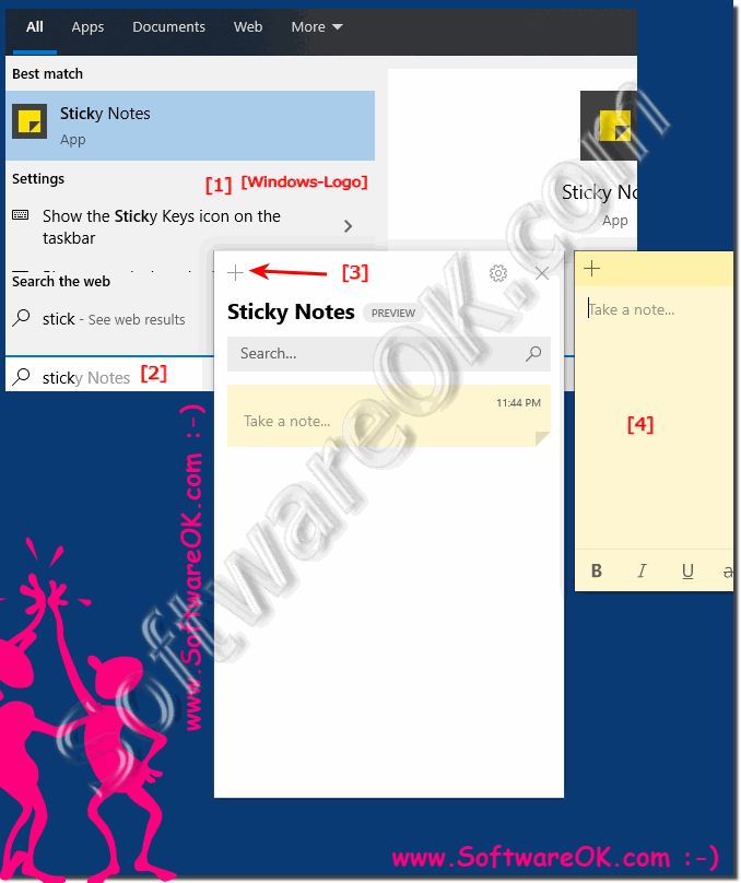 The sticky notes Windows 10!