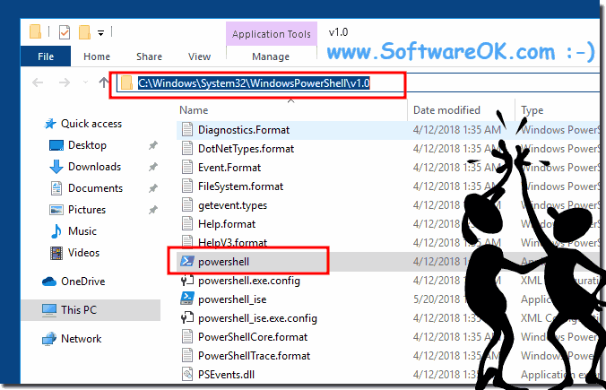 PowerShell Folder on Windows 10!