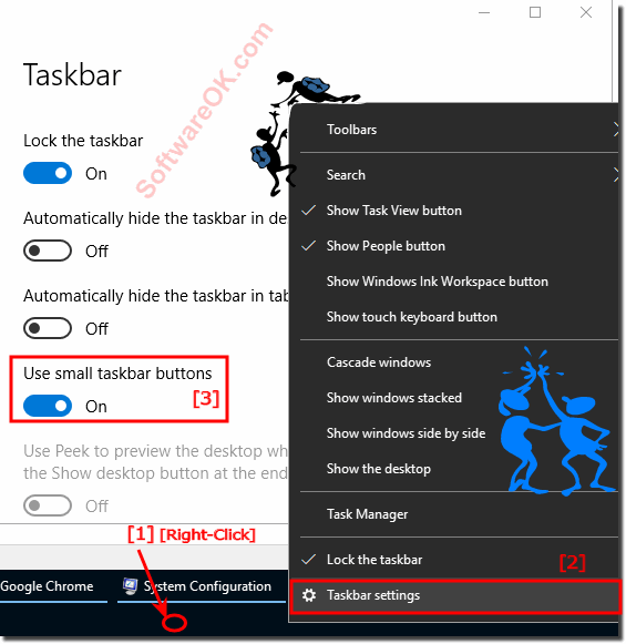 how to make text and icons smaller on windows 10