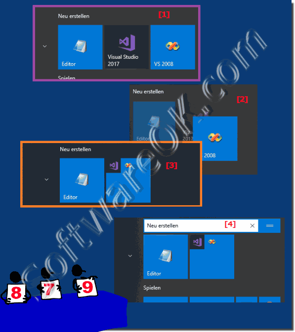 EASY grouping of tiles in the Windows 10 start menu!