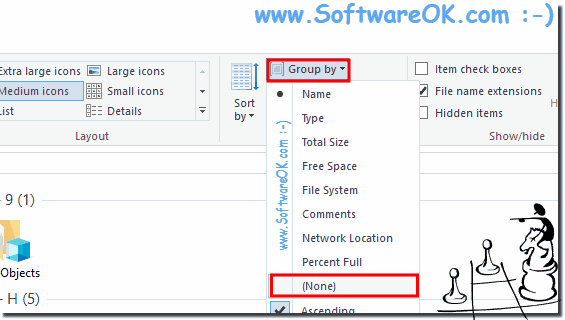 Disable Grouping in File Explorer!