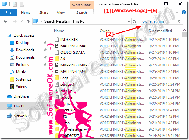 Find file by owner in Windows 10, 8.1, 7!