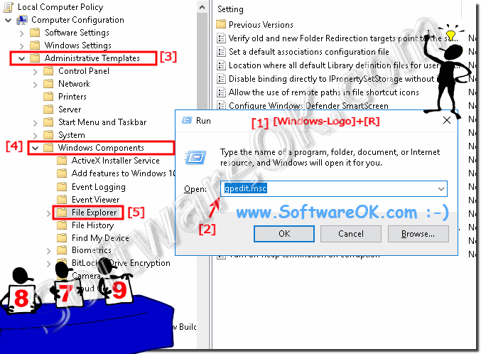 components of previous versions windows 10