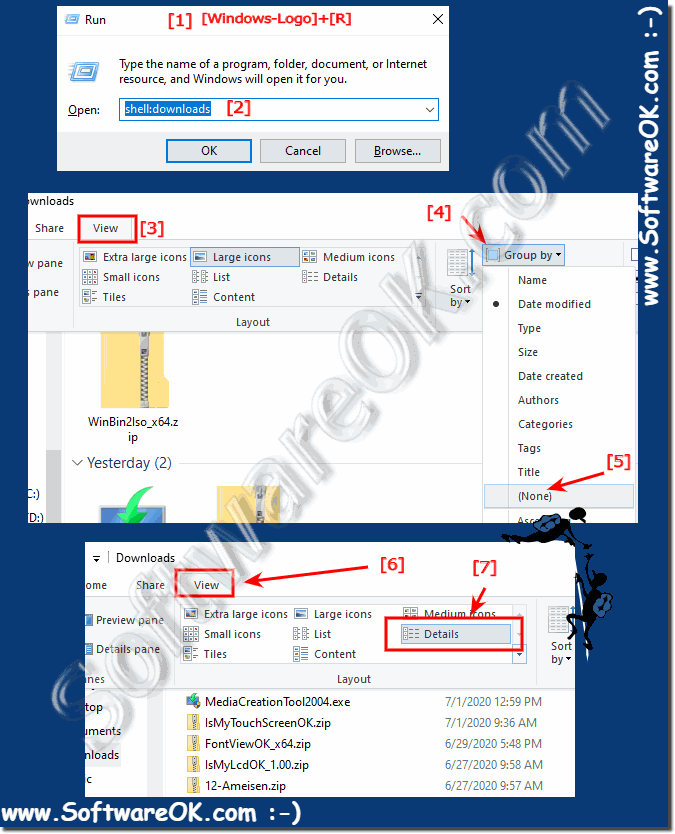 How to restore download folder view in Windows 10!