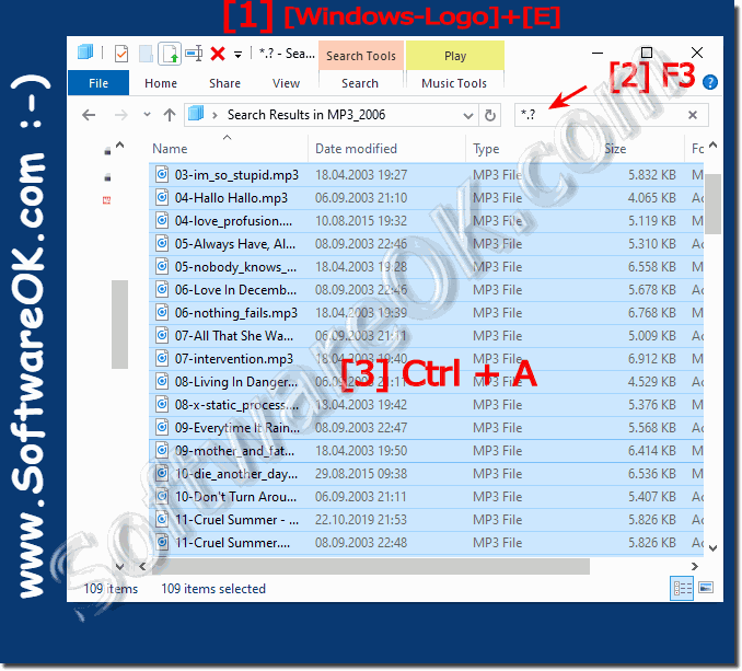 Copy files without directory under Windows 10, 8.1, ...!