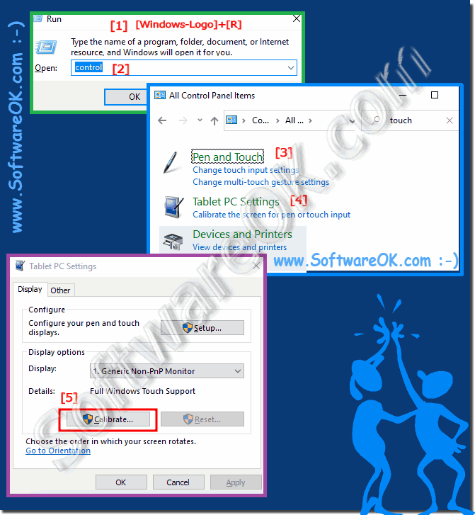 Find settings for finger input on Windows 10!