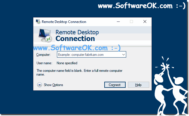 Remote Desktop Connection via mstsc,exe on Win 10!