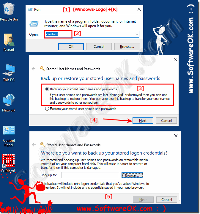 Share and drive, save network passwords!