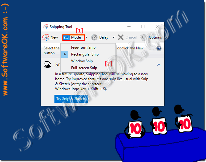 Use the MS Snipping Tool on Windows all OS!