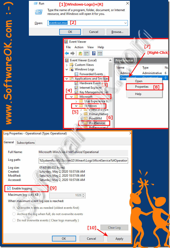 Enable print logs on Windows and MS Server!