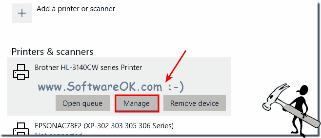 Windows 10 Manage test page print!