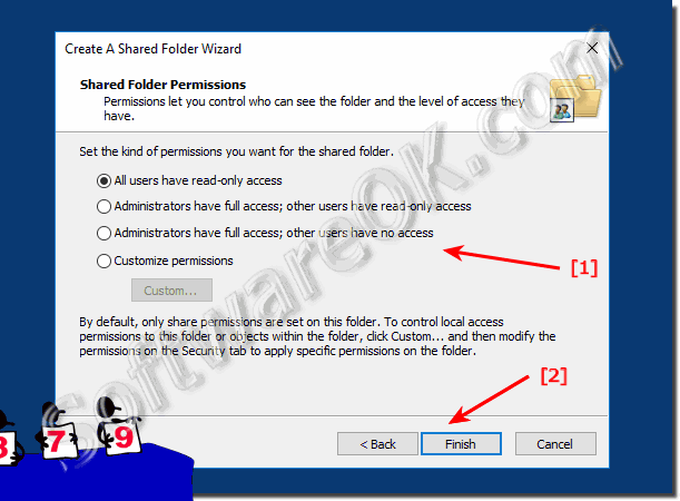 Permissions for Shared Folder on Windows 10!