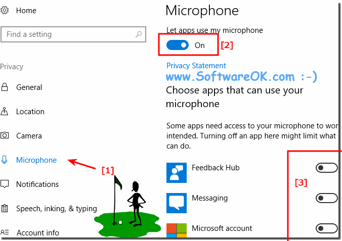 Windows 10 Apps microphone access!