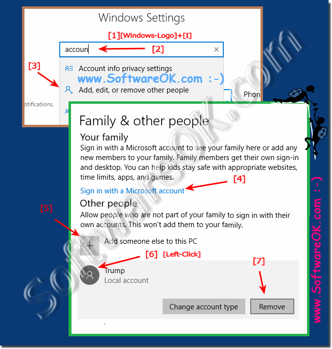 New solution to add and delete Windows 10 accounts!