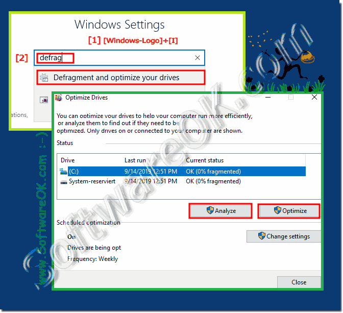 Zoo om natten justering Terminal Find in Windows 10 / 11 SSD optimization and defragmenting