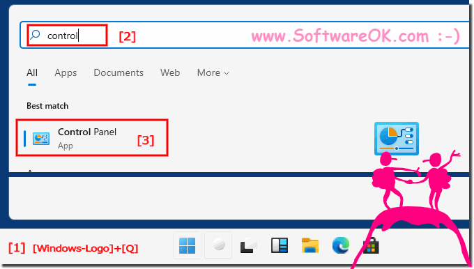 Search on Windows 11 and 10 for control panel!