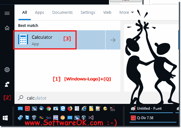 Windows-10: Find and use the calculator app!