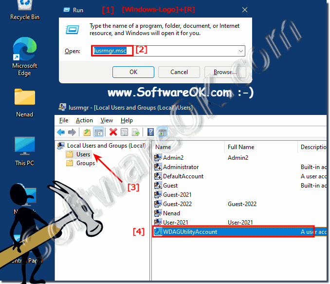 WDAGUtilityAccount a secret user account under Windows 10/11!