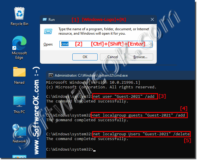 Windows 10/11 Home set up, configure and delete guest account!