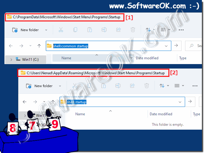Startup folder and Startup folder all user Windows 11!