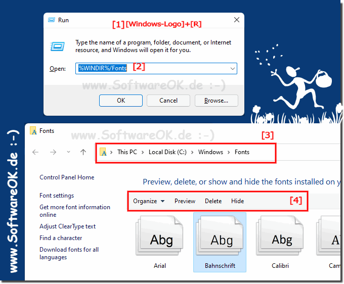 Windows 11 fonts and fonts folder!