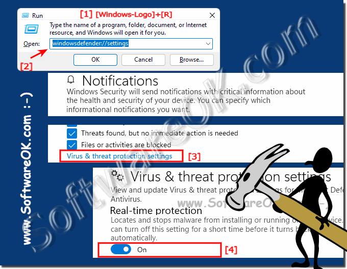 Is the Realtime Virus Protection on Windows 11 ON or OFF! 