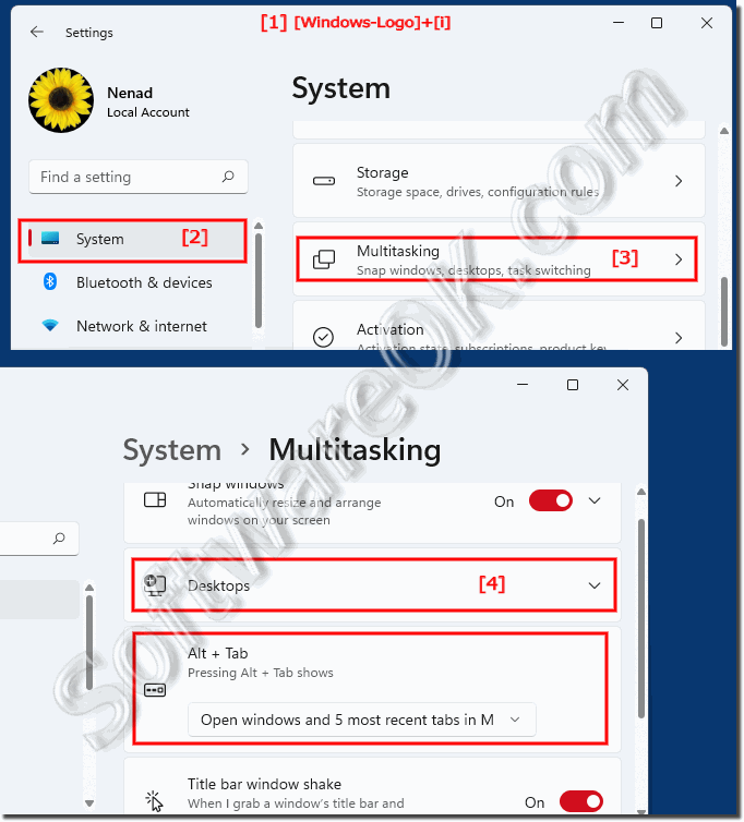 Show all windows on multi-desktops on the Windows 11 taskbar!