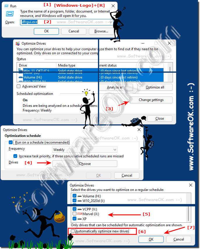 Windows 11, 10, ... prevent defragmentation of external hard drives!