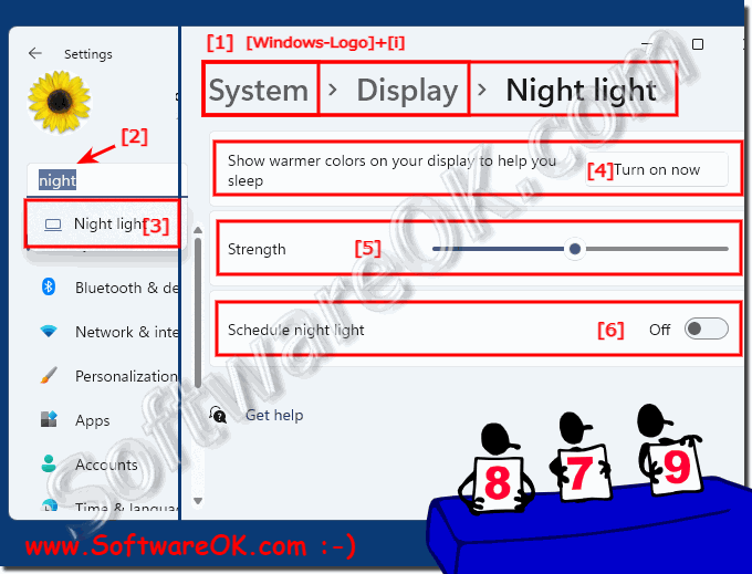 Schedule Night light mode via Settings in Windows 11!