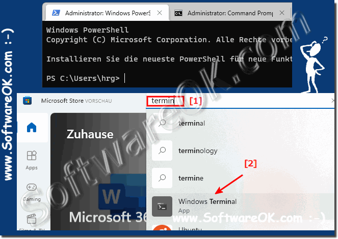 Instal the Windows-Terminal-APP for Windows 10 or 11!