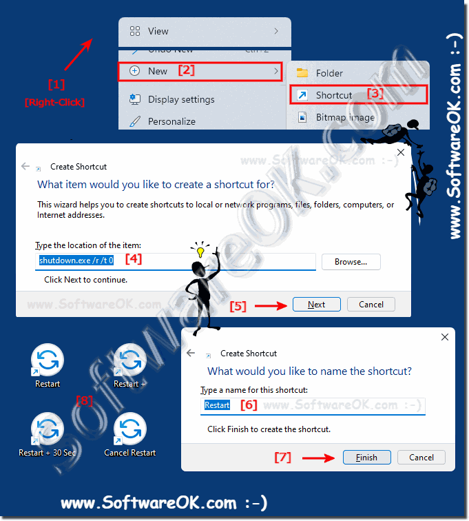 Restart Button for Windows 11 and Forced Restart Shortcut!