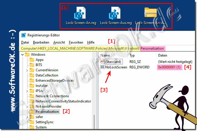 Deactivate the lock screen in Windows 11!