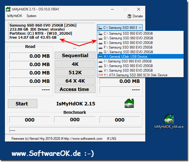 Fast testing / detection of hard drives and drives!