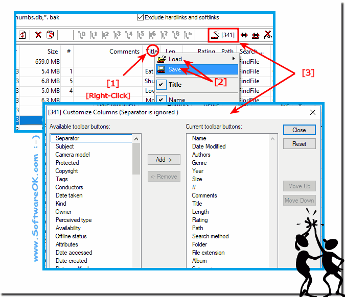 File Details Columns selection an customization!