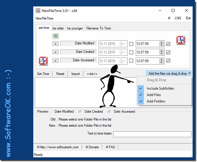 Change the modification date of a Windows file,for 10, 8.1, ...!