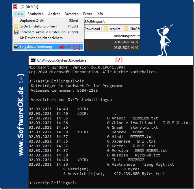 The Unicode character set under MS Windows OS!