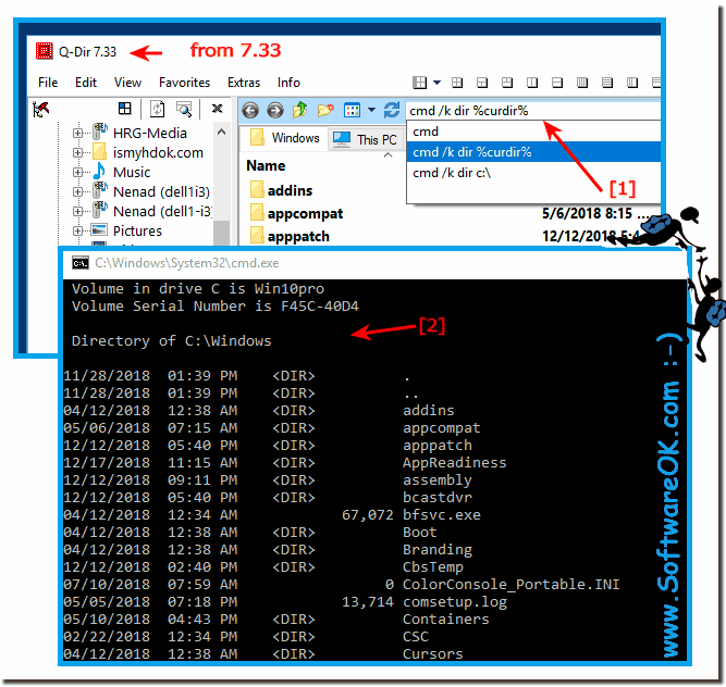 Executing Commands From The Explorer Address Bars In Q Dir